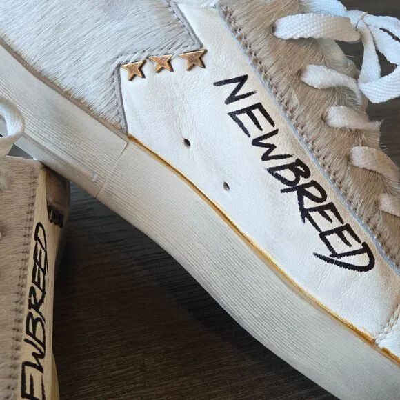 Golden Goose STARDAN, Size 42, White & Brown